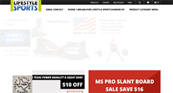 Desktop Screenshot of lifestylesport.com